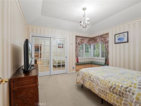 Bedroom, Chandelier, Interior