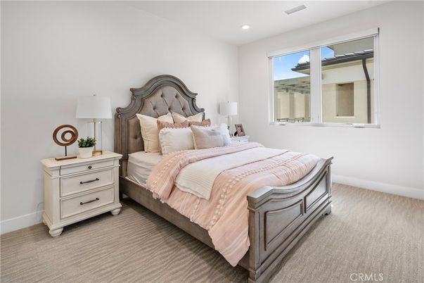 Bedroom, Interior, Recessed Lighting