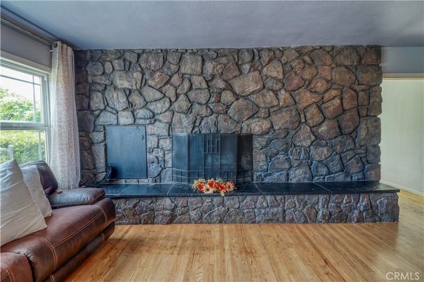 Fireplace, Interior, Stone Walls, Wood Texture Flooring