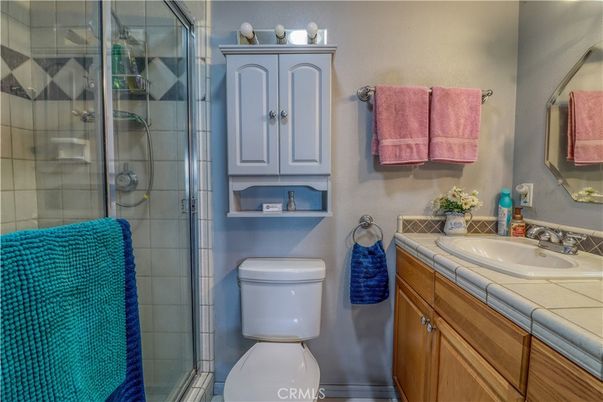 Bathroom, Glass Shower, Interior, Tile Countertops