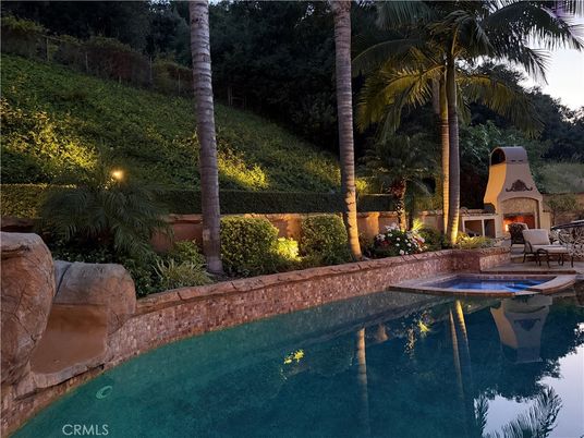 Exterior, Fireplace, Pool