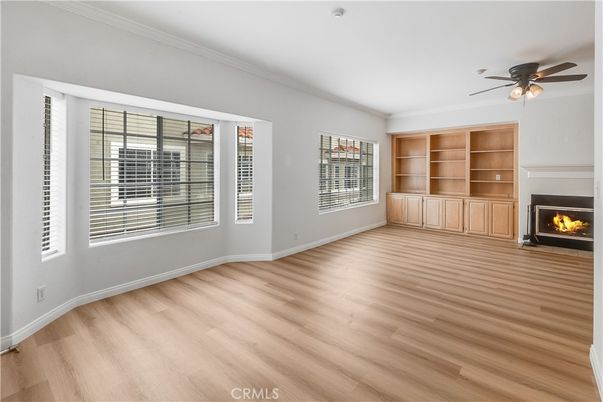 Empty room, Fireplace, Interior, Wood Texture Flooring