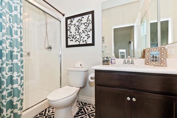 Bathroom, Bedroom, Dual Sink Vanities, Interior, Recessed Lighting