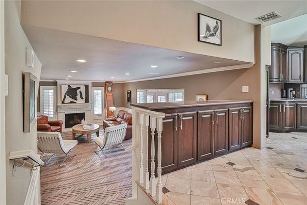 Fireplace, Interior, Living room, Recessed Lighting