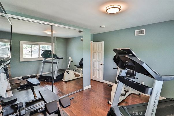 Fitness Equipment, Interior, Wood Texture Flooring