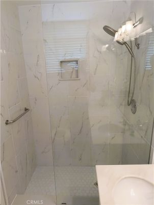 Bathroom, Glass Shower, Interior, Marble Walls