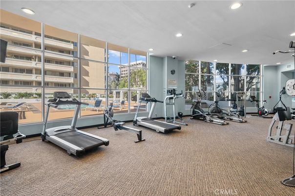 Fitness Equipment, Gym, Interior, Recessed Lighting
