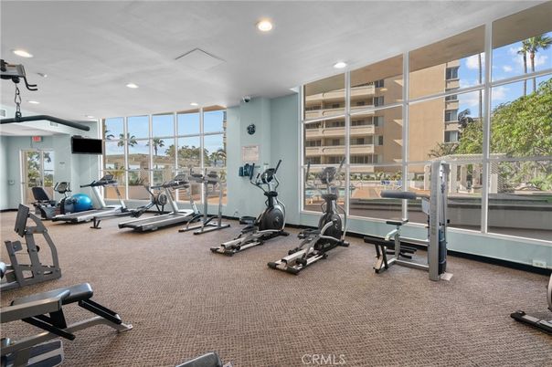 Fitness Equipment, Gym, Interior, Recessed Lighting