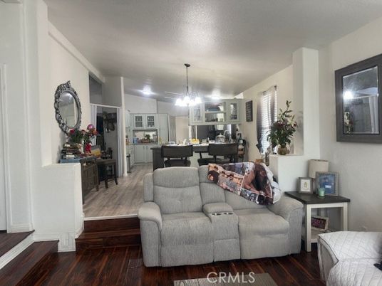 Dining room, Interior, Kitchen, Living room, Pendant Lights, Wood Texture Flooring