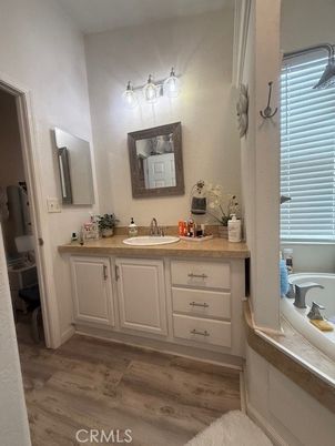 Bathroom, Dual Sink Vanities, Interior, Wood Texture Flooring