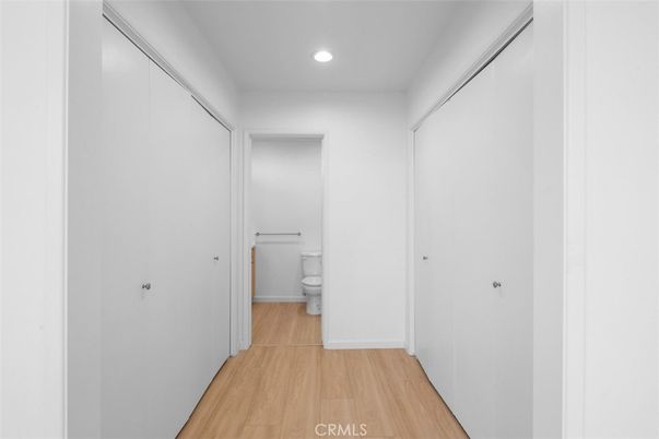 Bathroom, Interior, Recessed Lighting, Wood Texture Flooring