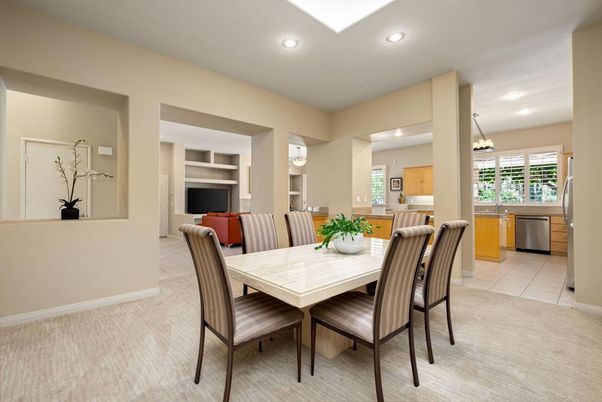 Dining room, Interior, Kitchen, Pendant Lights, Recessed Lighting