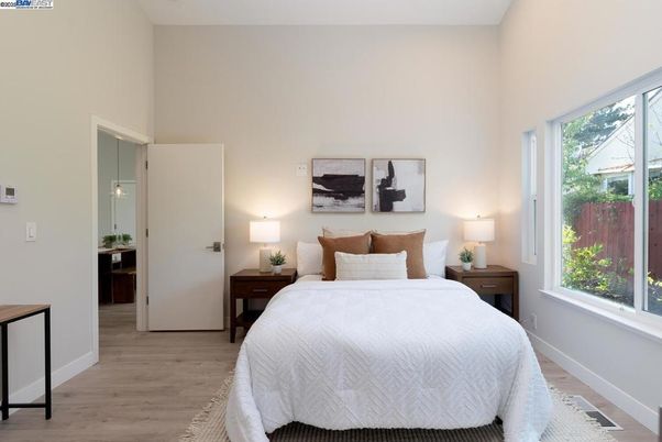 Bedroom, Interior, Wood Texture Flooring