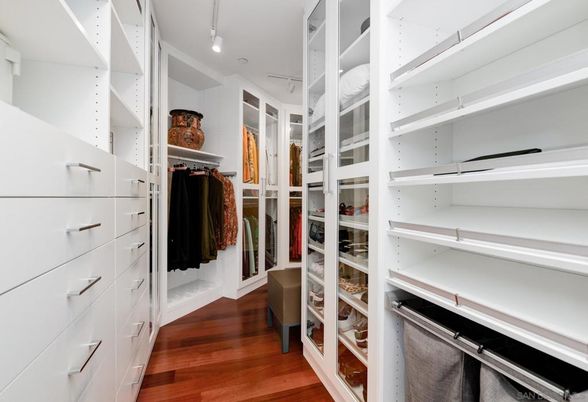 Interior, Recessed Lighting, Walk-in Closets, Wood Texture Flooring