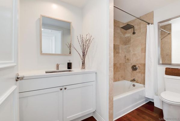 Bathroom, Interior, Wood Texture Flooring