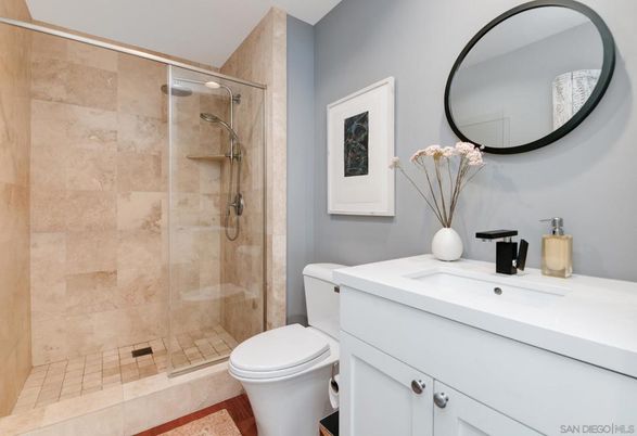 Bathroom, Glass Shower, Interior