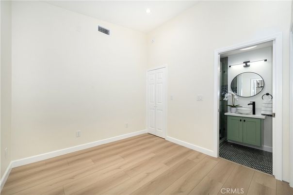 Bathroom, Interior, Recessed Lighting, Wood Texture Flooring
