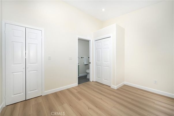 Bathroom, Empty room, Interior, Recessed Lighting, Wood Texture Flooring