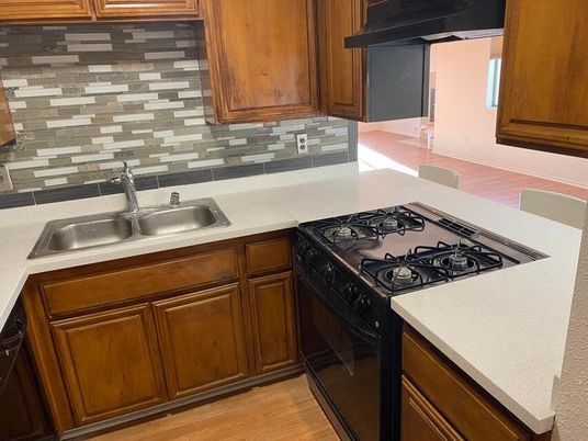 Interior, Kitchen, Wood Texture Flooring