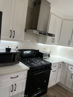 Interior, Kitchen, Marble Walls, Wood Texture Flooring