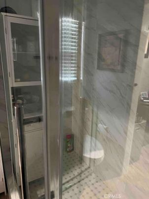 Bathroom, Glass Shower, Interior, Marble Walls