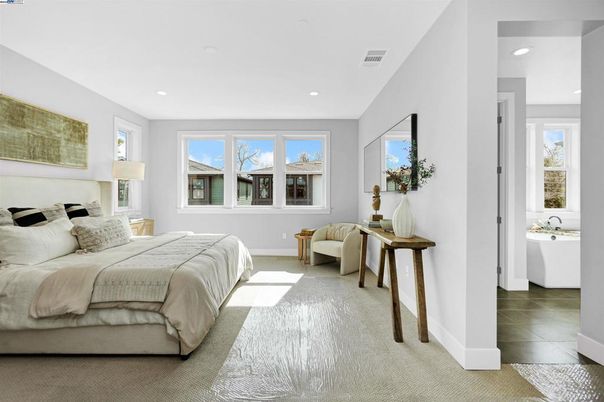 Bedroom, Interior, Recessed Lighting