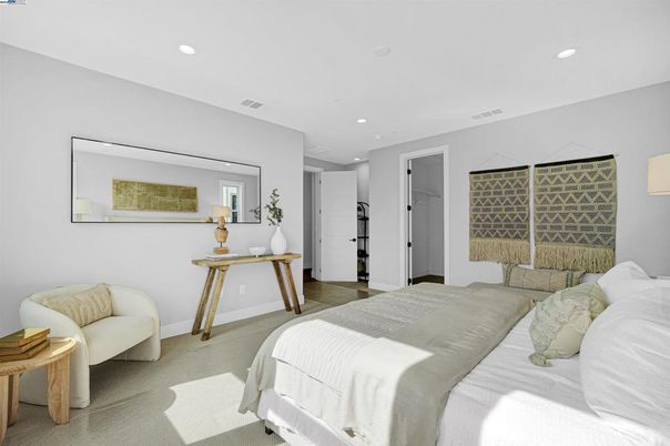 Bedroom, Interior, Recessed Lighting