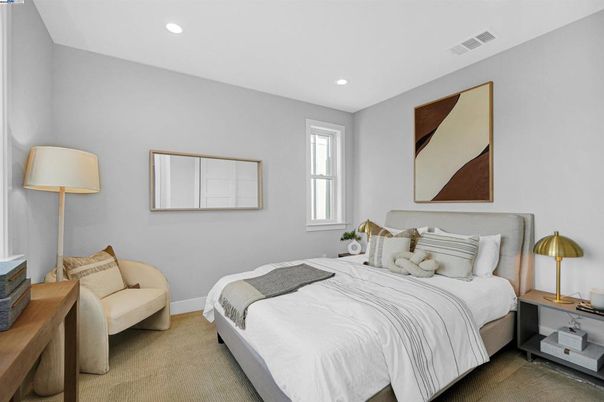 Bedroom, Interior, Recessed Lighting