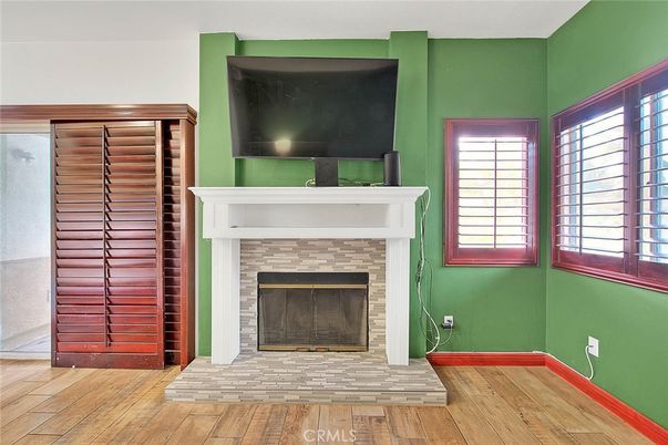 Fireplace, Interior, Wood Texture Flooring