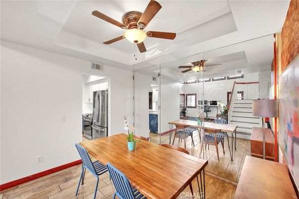 Dining room, Interior, Wood Texture Flooring