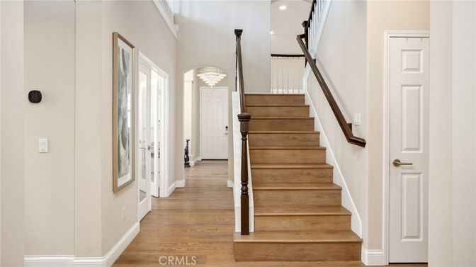 Chandelier, Interior, Recessed Lighting, Wood Texture Flooring