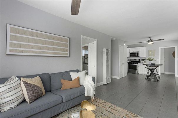 Interior, Kitchen, Living room