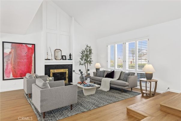 Fireplace, Interior, Living room, Wood Texture Flooring