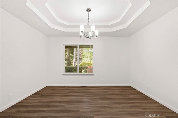 Chandelier, Empty room, Interior, Wood Texture Flooring