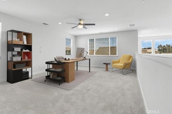 Home Office, Interior, Recessed Lighting