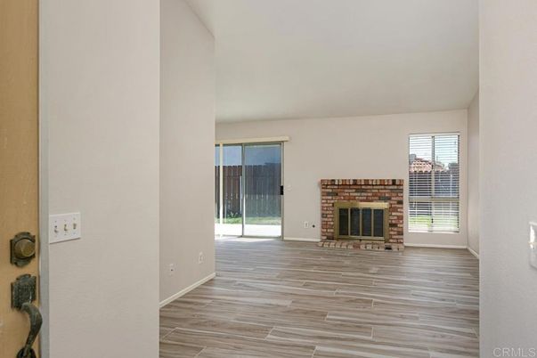 Empty room, Fireplace, Interior, Wood Texture Flooring
