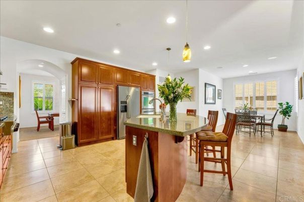 Dining room, Interior, Kitchen, Pendant Lights, Recessed Lighting, Stainless Steel Appliances