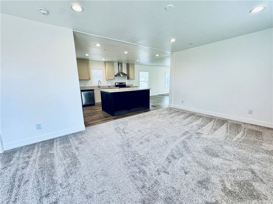 Empty room, Interior, Kitchen, Recessed Lighting