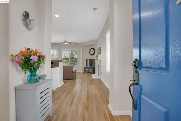 Fireplace, Interior, Recessed Lighting, Wood Texture Flooring