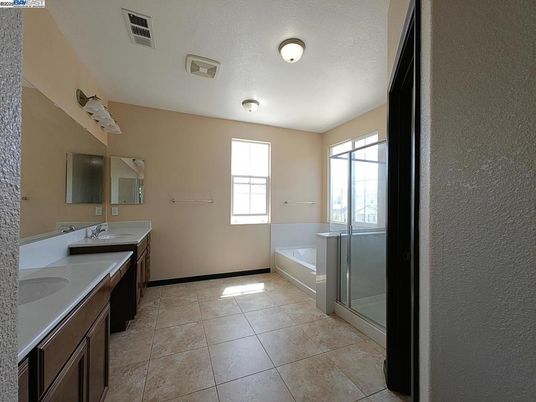 Bathroom, Dual Sink Vanities, Glass Shower, Interior