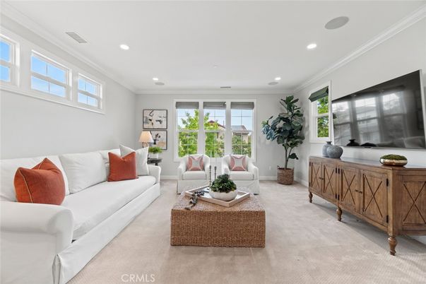 Interior, Living room, Recessed Lighting