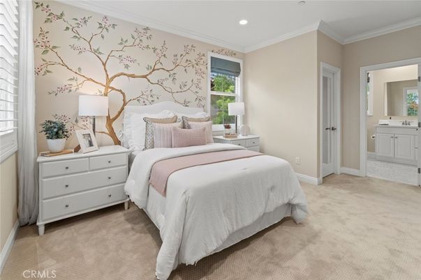 Bedroom, Interior, Recessed Lighting