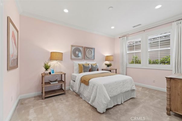 Bedroom, Interior, Recessed Lighting