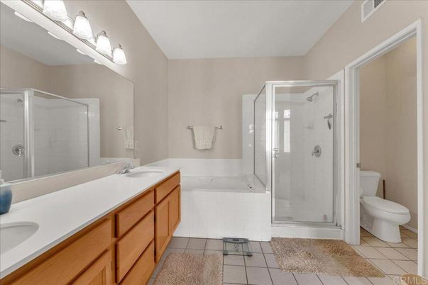Bathroom, Dual Sink Vanities, Glass Shower, Interior