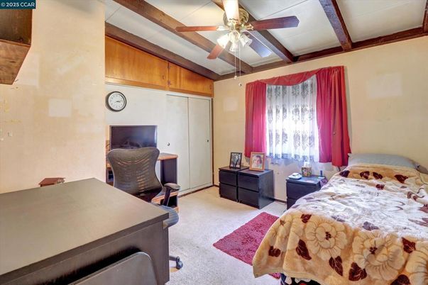 Bedroom, Interior, Wooden Beams