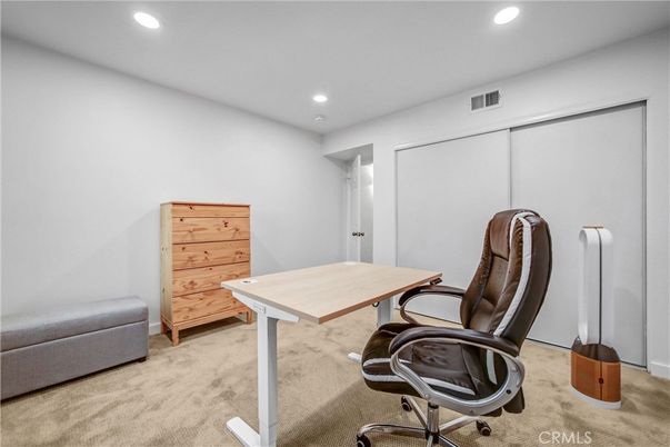 Home Office, Interior, Recessed Lighting