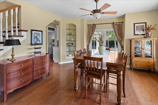 Dining room, Interior, Wood Texture Flooring