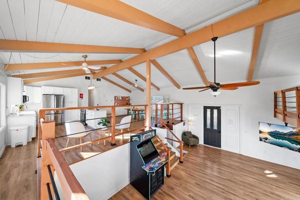 Interior, Kitchen, Wooden Beams, Wood Texture Flooring