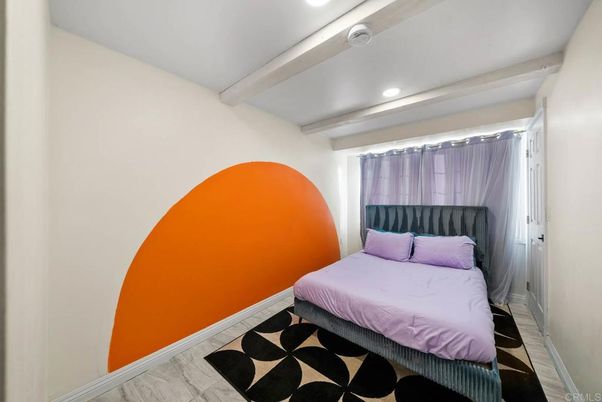 Bedroom, Interior, Marble, Recessed Lighting