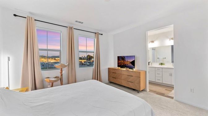 Bedroom, Interior, Wood Texture Flooring